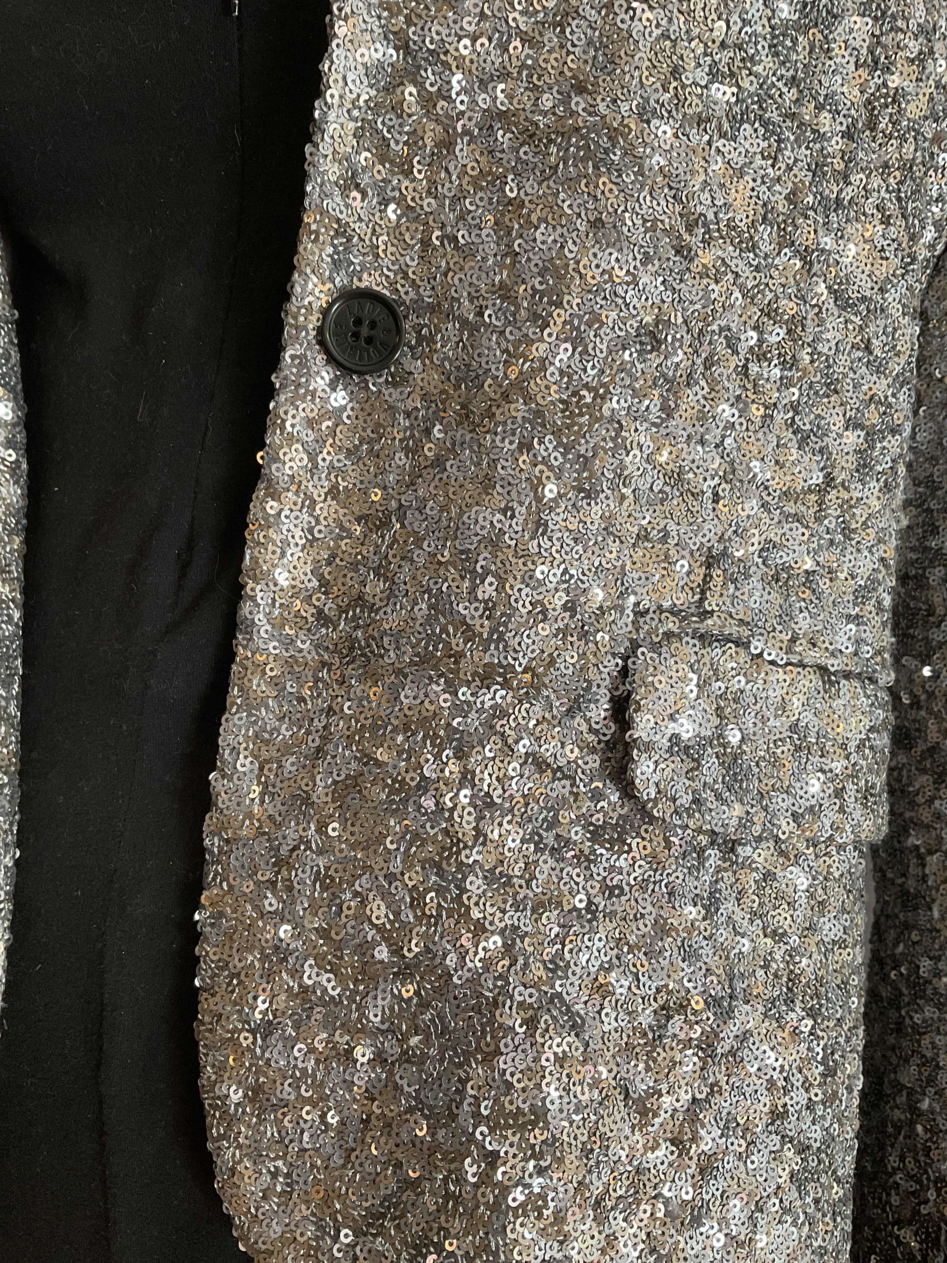 Blazer argenté à paillettes S/M