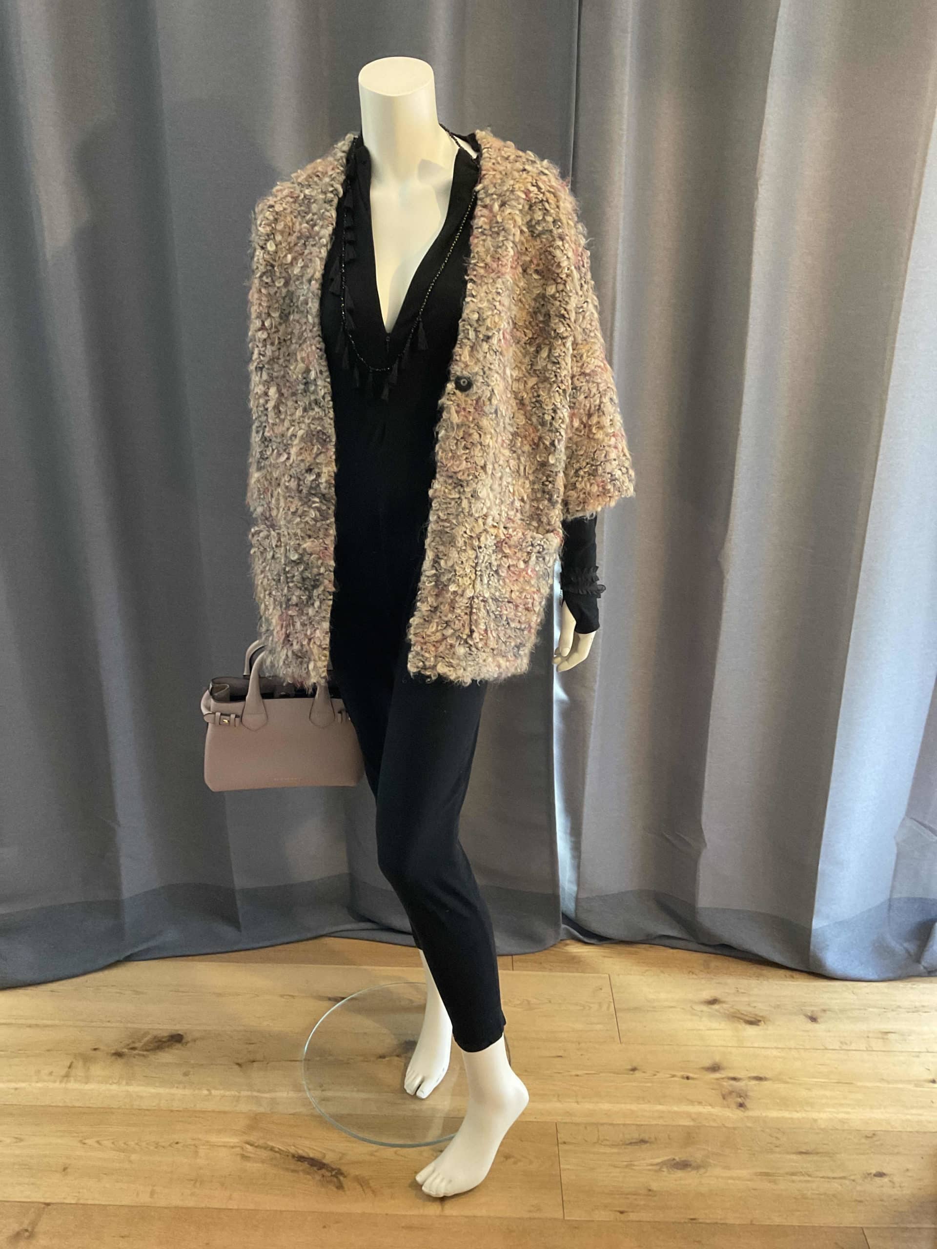 Veste chiné beige et coloré S