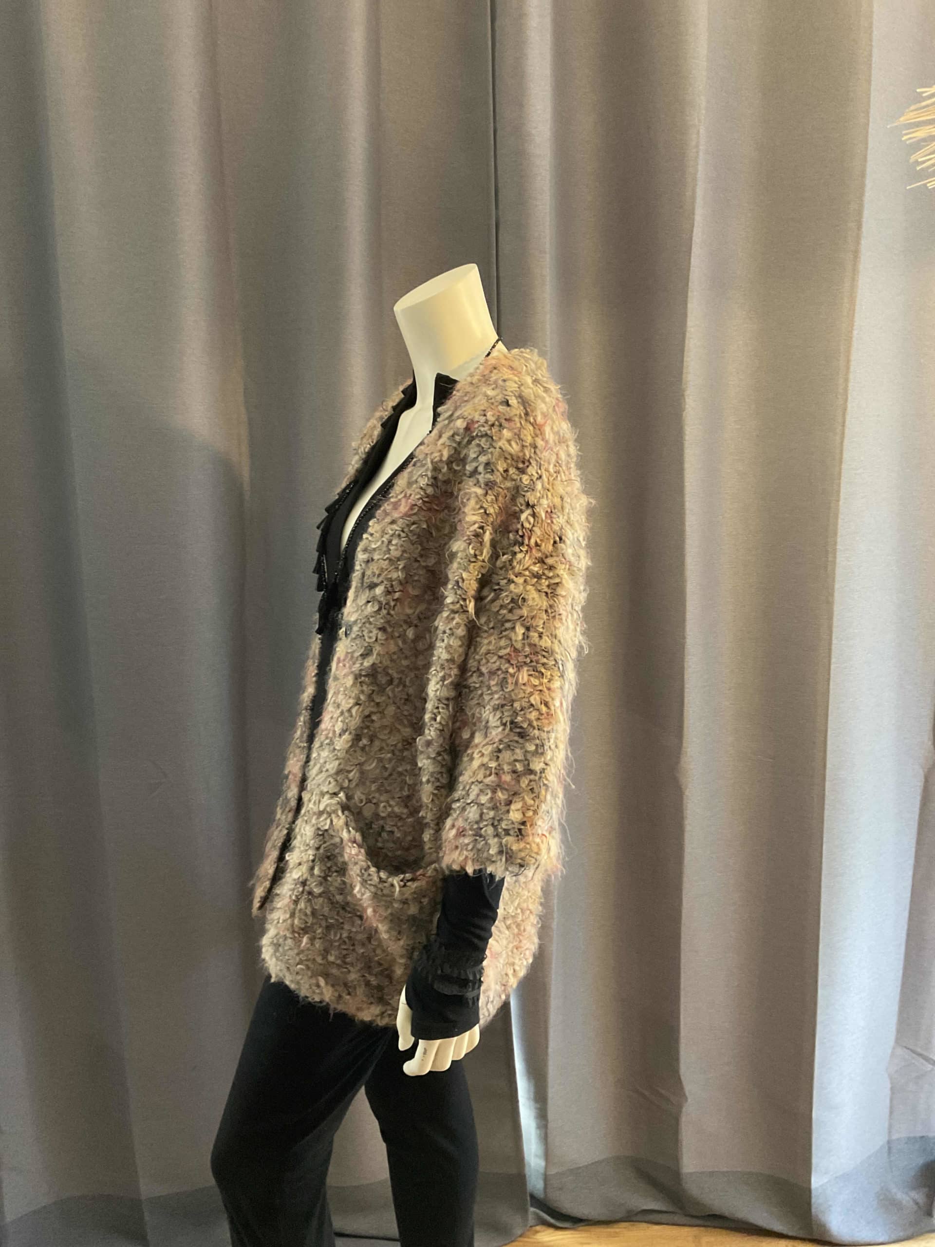 Veste chiné beige et coloré S