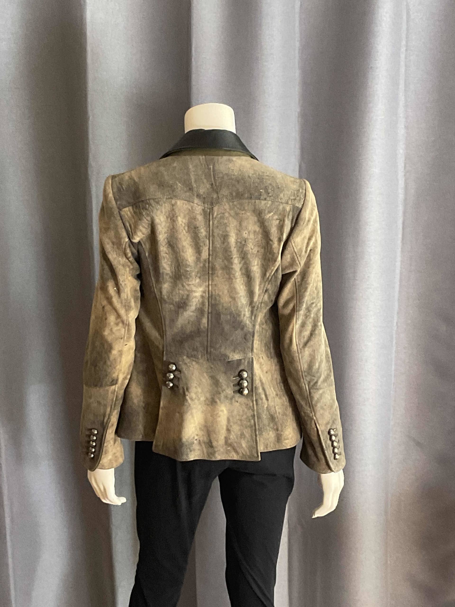 Blazer gris vert en daim S