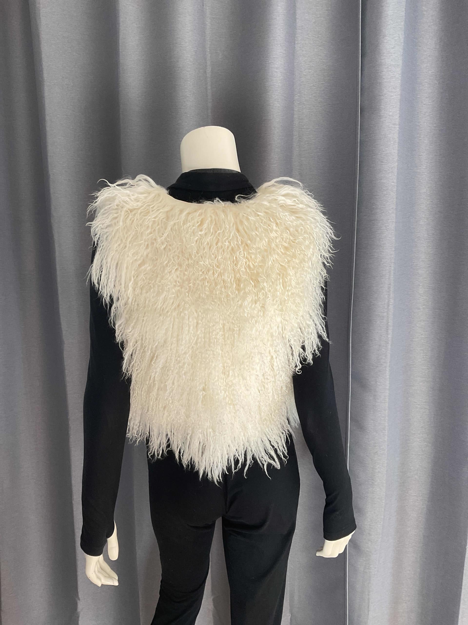 Gilet en mouton blanc S/M