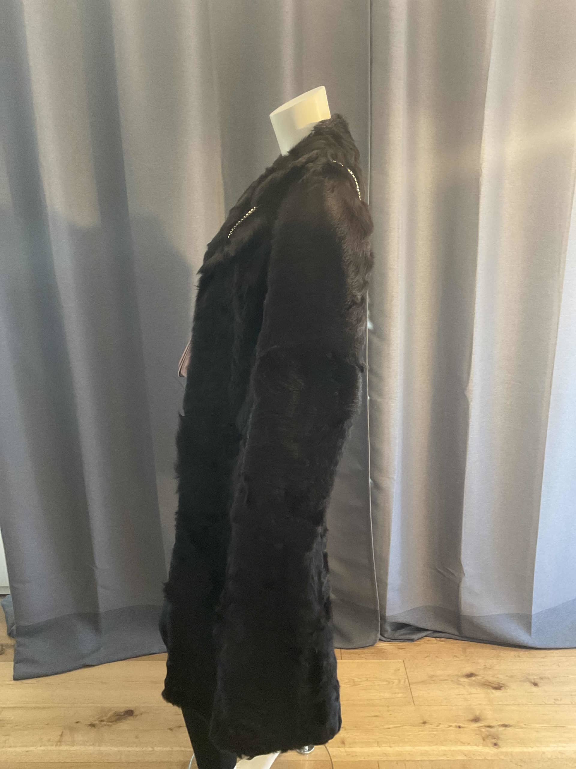 Manteau fourrure brun M